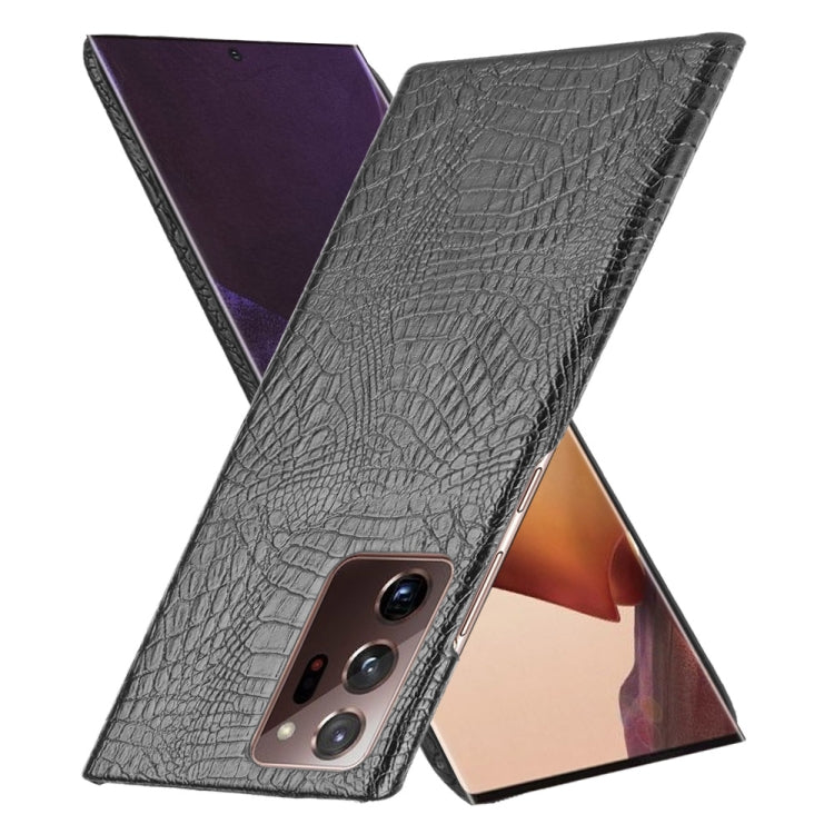 For Samsung Galaxy Note20 Ultra Shockproof Crocodile Texture PC + PU Case