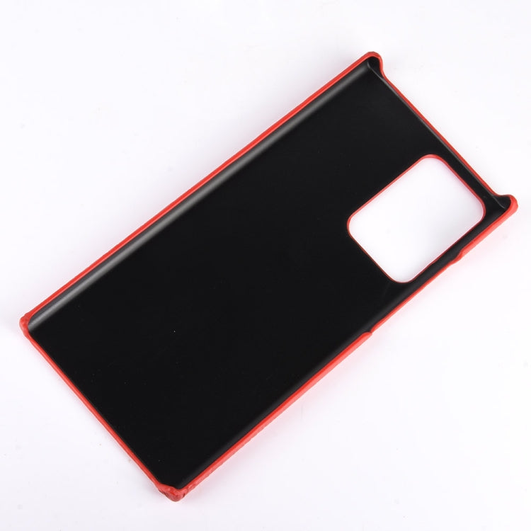 For Samsung Galaxy Note20 Ultra Shockproof Crocodile Texture PC + PU Case