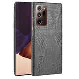 For Samsung Galaxy Note20 Ultra Shockproof Crocodile Texture PC + PU Case