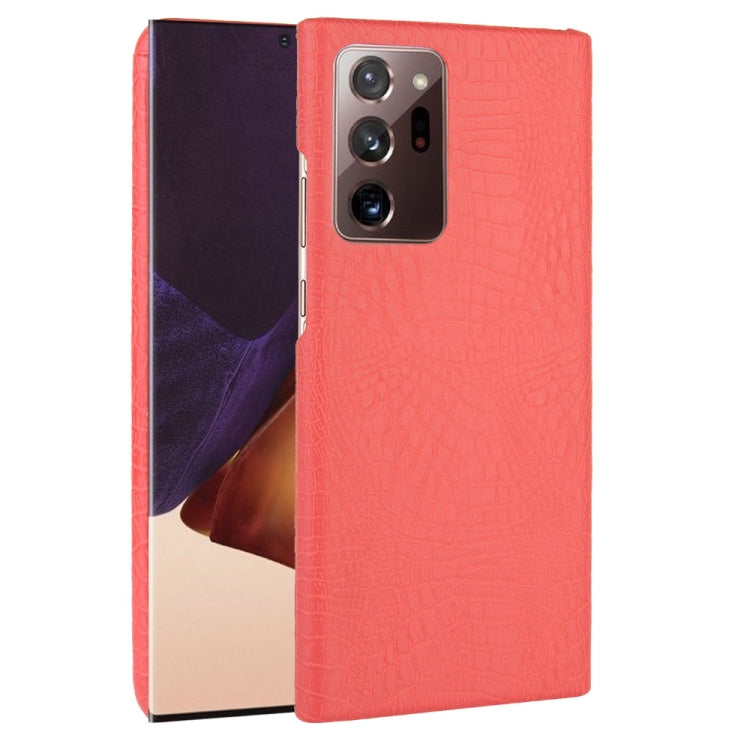 For Samsung Galaxy Note20 Ultra Shockproof Crocodile Texture PC + PU Case