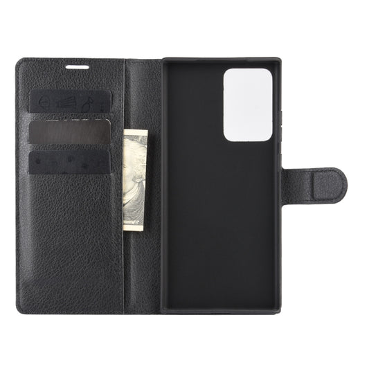 For Samsung Galaxy Note20 Ultra Litchi Texture Horizontal Flip Protective Case with Holder & Card Slots & Wallet