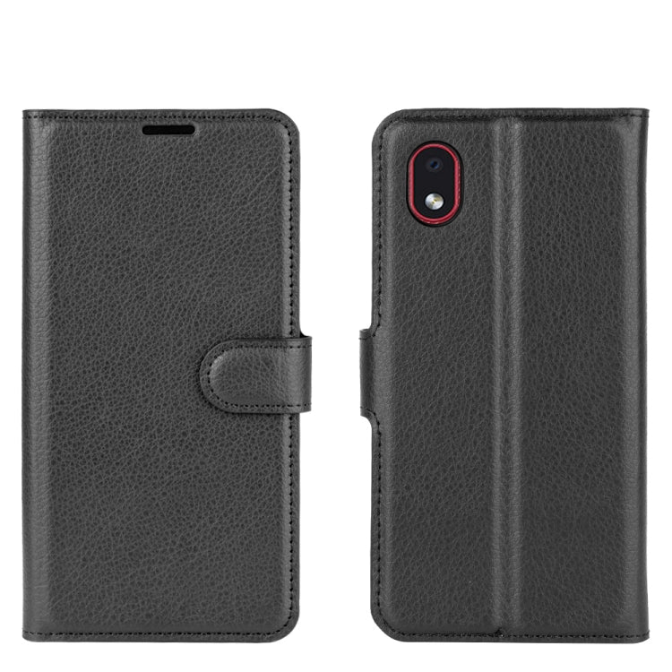 For Samsung Galaxy A01 Core / M01 Core Litchi Texture Horizontal Flip Protective Case with Holder & Card Slots & Wallet
