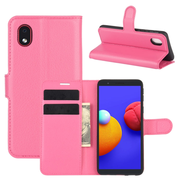 For Samsung Galaxy A01 Core / M01 Core Litchi Texture Horizontal Flip Protective Case with Holder & Card Slots & Wallet