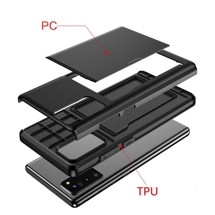 For Samsung Note20 Shockproof Rugged Armor Protective Case with Card Slot