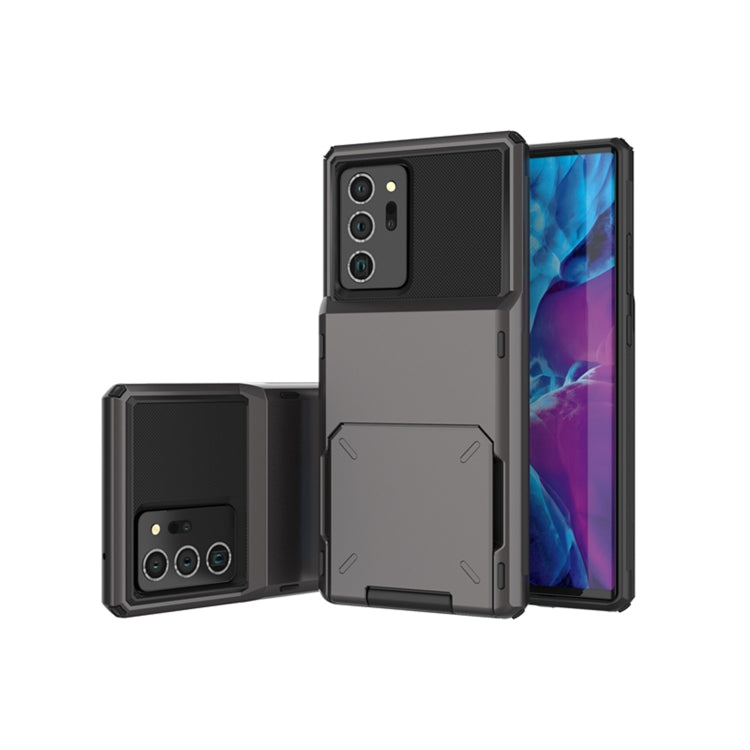 For Samsung Galaxy Note20 Ultra Scratch-Resistant Shockproof Heavy Duty Rugged Armor Protective Case with Card Slot