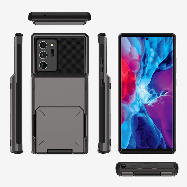 For Samsung Galaxy Note20 Ultra Scratch-Resistant Shockproof Heavy Duty Rugged Armor Protective Case with Card Slot