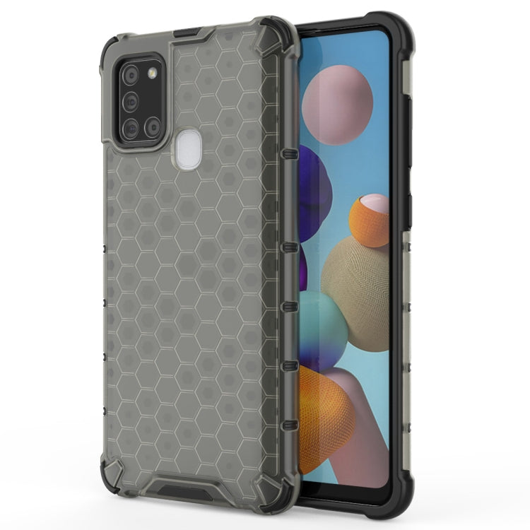 For Samsung Galaxy A21S  Shockproof Honeycomb PC + TPU Case
