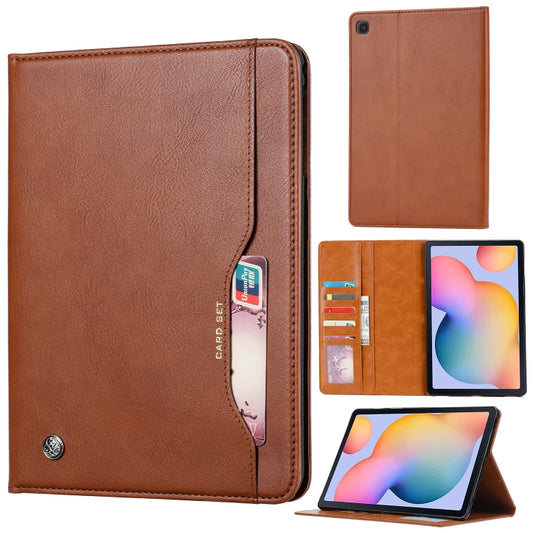 For Samsung Galaxy Tab A7 2020 / T505 Knead Skin Texture Horizontal Flip Leather Case , with Photo Frame & Holder & Card Slots & Wallet