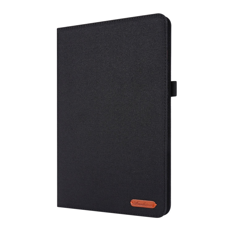 Horizontal Flip TPU + Fabric PU Leather Protective Case with Card Slots & Holder