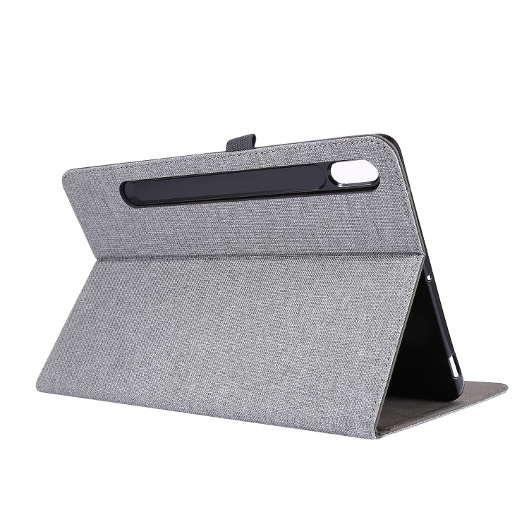 Horizontal Flip TPU + Fabric PU Leather Protective Case with Card Slots & Holder