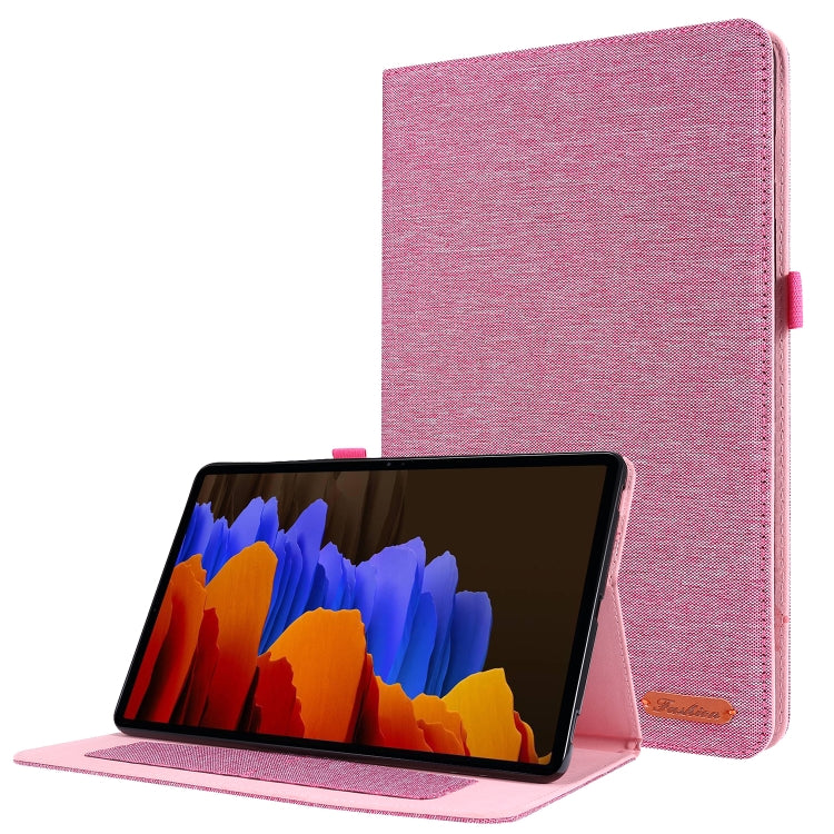 Horizontal Flip TPU + Fabric PU Leather Protective Case with Card Slots & Holder