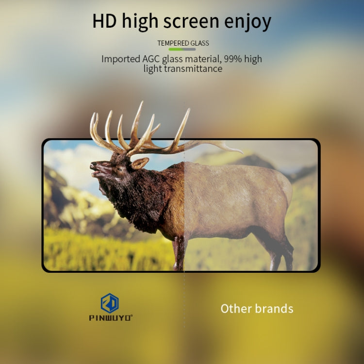 PINWUYO 9H 2.5D Full Screen Tempered Glass Film（Ultrasonic fingerprint unlock）