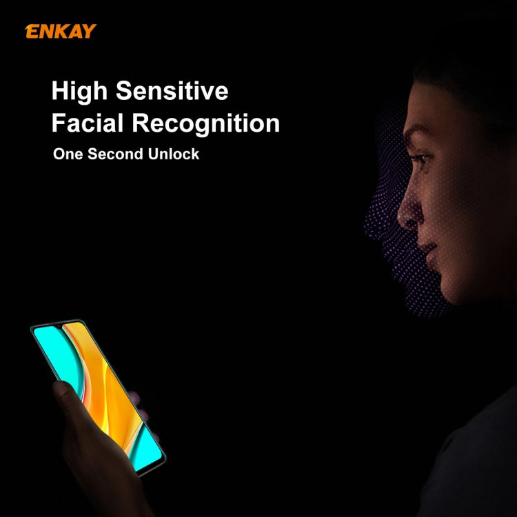 ENKAY Hat-Prince 0.26mm 9H 6D Curved Full Screen Eye Protection Green Film Tempered Glass Protector