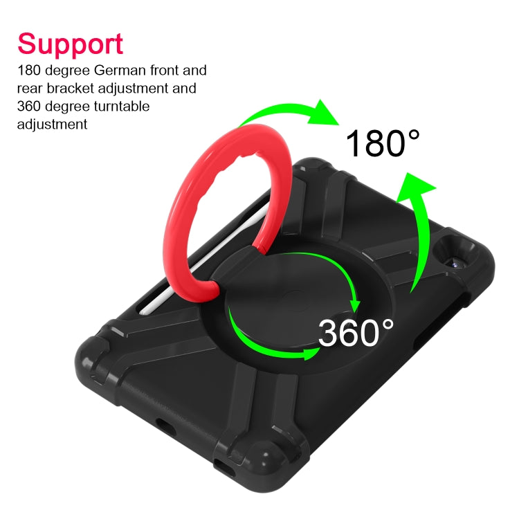 PC + Silicone Shockproof Combination Case with 360 Degree Rotating Holder & Handle & Pen Slot