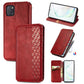 Cubic Grid Pressed Horizontal Flip Magnetic Leather Case with Holder & Card Slots & Wallet