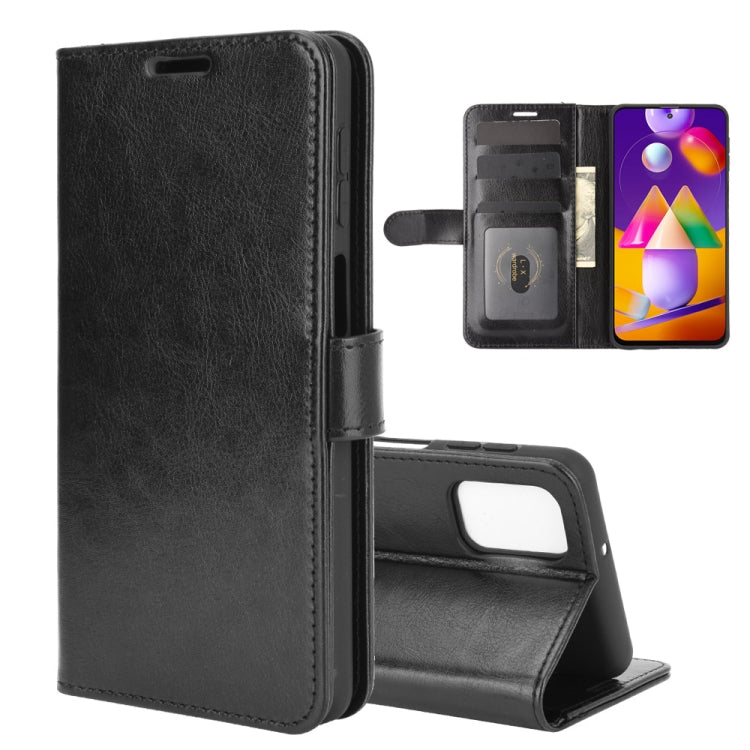 For Samsung Galaxy M31s R64 Texture Single Horizontal Flip Protective Case with Holder & Card Slots & Wallet & Photo Frame