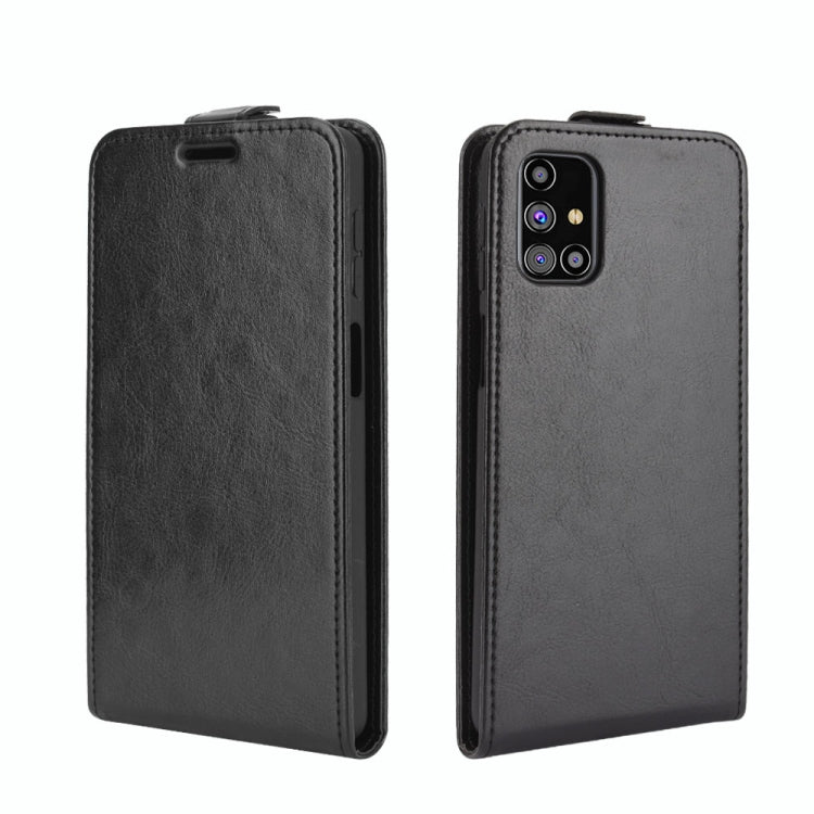 For Samsung Galaxy M31s R64 Texture Single Vertical Flip Leather Protective Case with Card Slots & Photo Frame