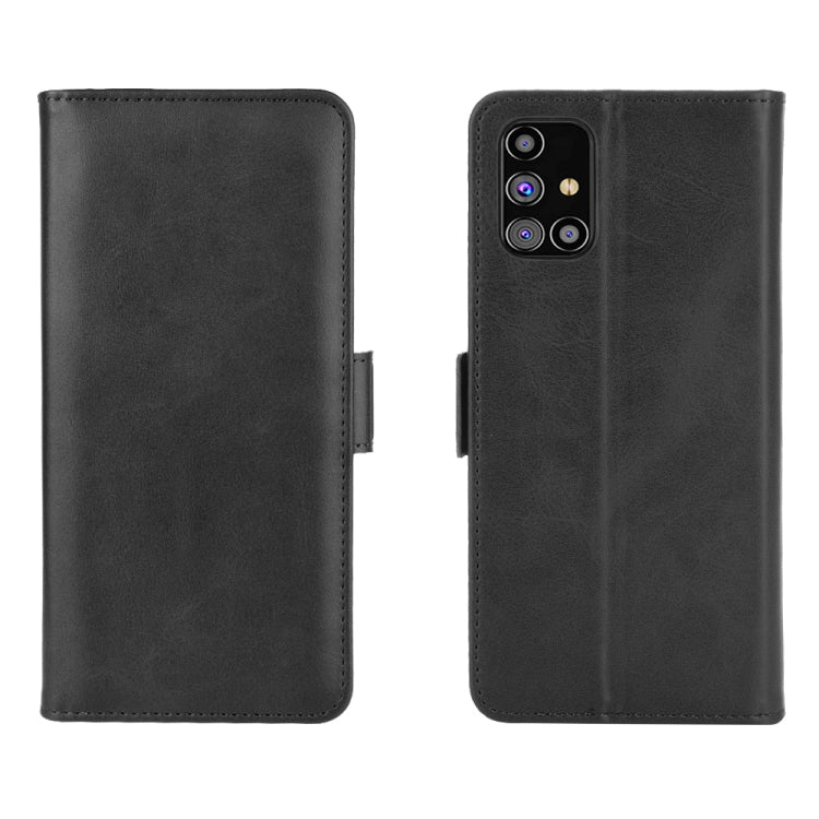 For Samsung Galaxy M31s Dual-side Magnetic Buckle Horizontal Flip Leather Case with Holder & Card Slots & Wallet