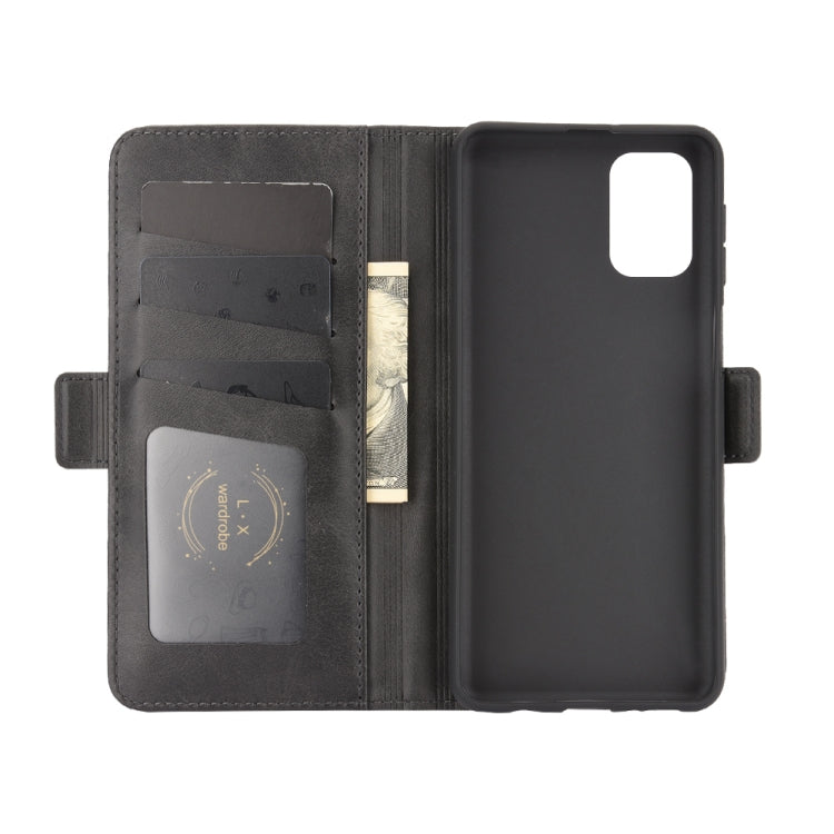 For Samsung Galaxy M31s Dual-side Magnetic Buckle Horizontal Flip Leather Case with Holder & Card Slots & Wallet