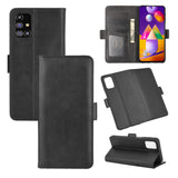 For Samsung Galaxy M31s Dual-side Magnetic Buckle Horizontal Flip Leather Case with Holder & Card Slots & Wallet