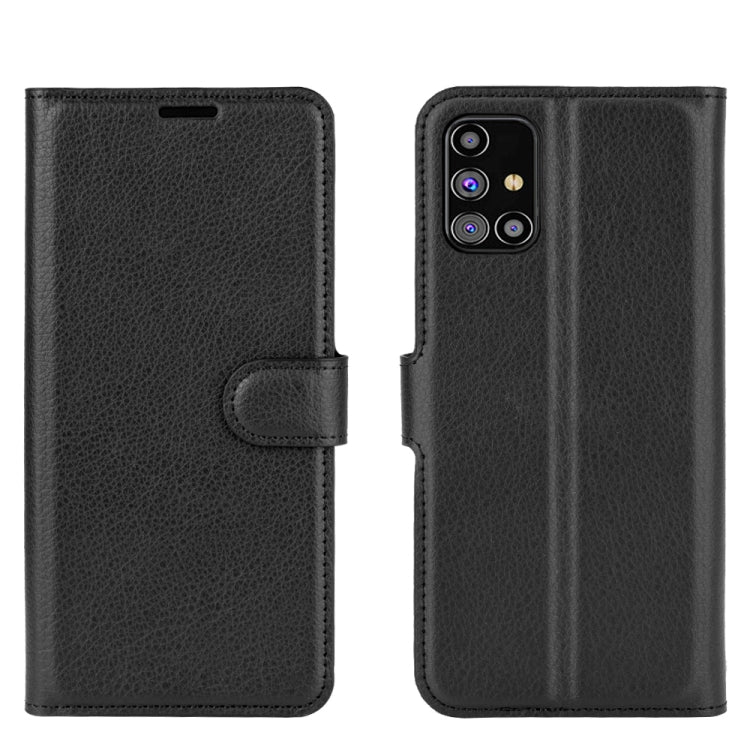 For Samsung Galaxy M31s Litchi Texture Horizontal Flip Protective Case with Holder & Card Slots & Wallet