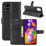 For Samsung Galaxy M31s Litchi Texture Horizontal Flip Protective Case with Holder & Card Slots & Wallet
