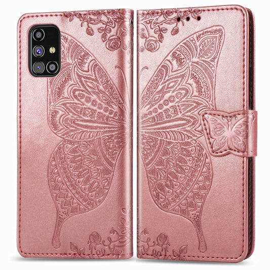 Butterfly Love Flower Embossed Horizontal Flip Leather Case with Holder & Card Slots & Wallet & Lanyard
