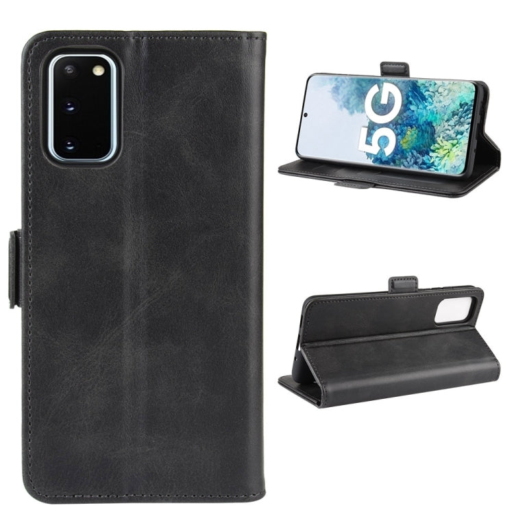 For Samsung Galaxy S20 FE 4G / 5G Dual-side Magnetic Buckle Horizontal Flip Leather Case with Holder & Card Slots & Wallet