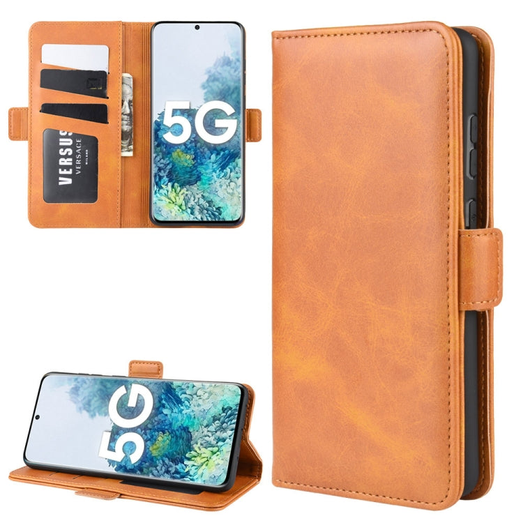 For Samsung Galaxy S20 FE 4G / 5G Dual-side Magnetic Buckle Horizontal Flip Leather Case with Holder & Card Slots & Wallet