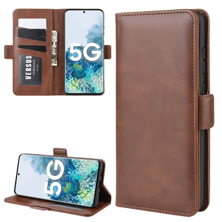 For Samsung Galaxy S20 FE 4G / 5G Dual-side Magnetic Buckle Horizontal Flip Leather Case with Holder & Card Slots & Wallet
