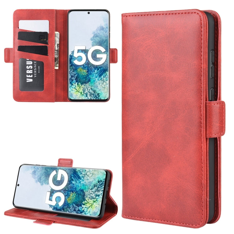 For Samsung Galaxy S20 FE 4G / 5G Dual-side Magnetic Buckle Horizontal Flip Leather Case with Holder & Card Slots & Wallet