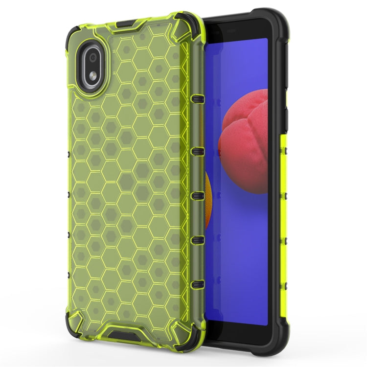 For Samsung Galaxy A01 Core  Shockproof Honeycomb PC + TPU Case