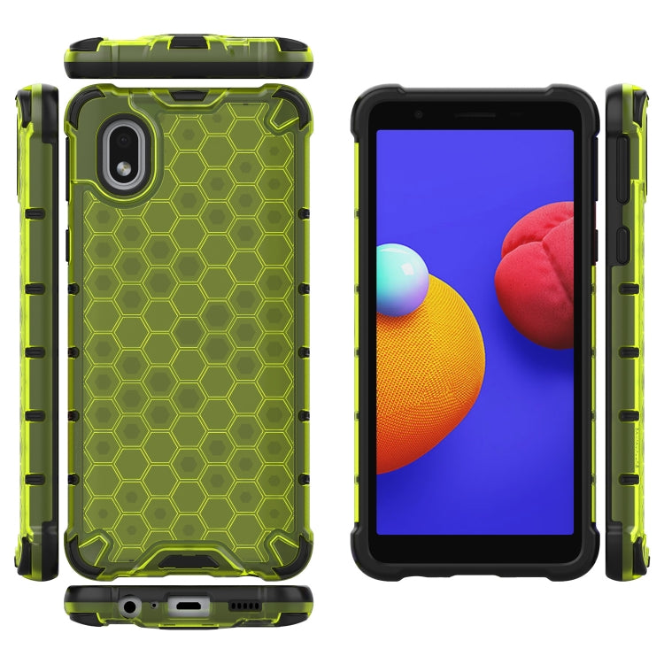 For Samsung Galaxy A01 Core  Shockproof Honeycomb PC + TPU Case