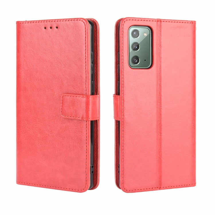 For Samsung Galaxy S20 FE 4G / 5G Retro Crazy Horse Texture Horizontal Flip Leather Case , with Holder & Card Slots & Photo Frame