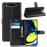 Litchi Texture Wallet Leather Stand Protective Case for Samsung A80/A90