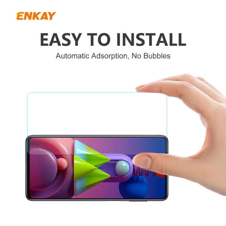 5 PCS ENKAY Hat-Prince 0.26mm 9H 2.5D Curved Edge Tempered Glass Film