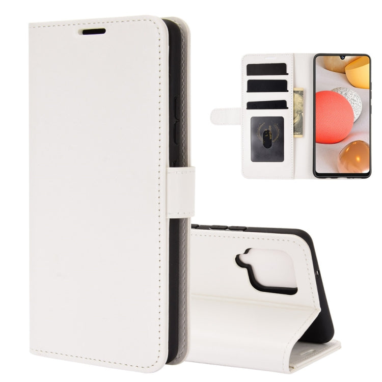 For Samsung Galaxy A42 5G R64 Texture Single Horizontal Flip Protective Case with Holder & Card Slots & Wallet& Photo Frame