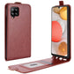 For Samsung Galaxy A42 5G  R64 Texture Single Vertical Flip Leather Protective Case with Card Slots & Photo Frame