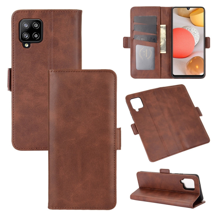 For Samsung Galaxy A42 5G Dual-side Magnetic Buckle Horizontal Flip Leather Case with Holder & Card Slots & Wallet