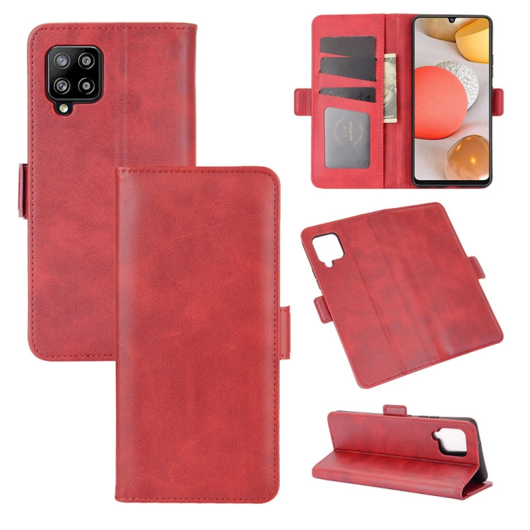 For Samsung Galaxy A42 5G Dual-side Magnetic Buckle Horizontal Flip Leather Case with Holder & Card Slots & Wallet