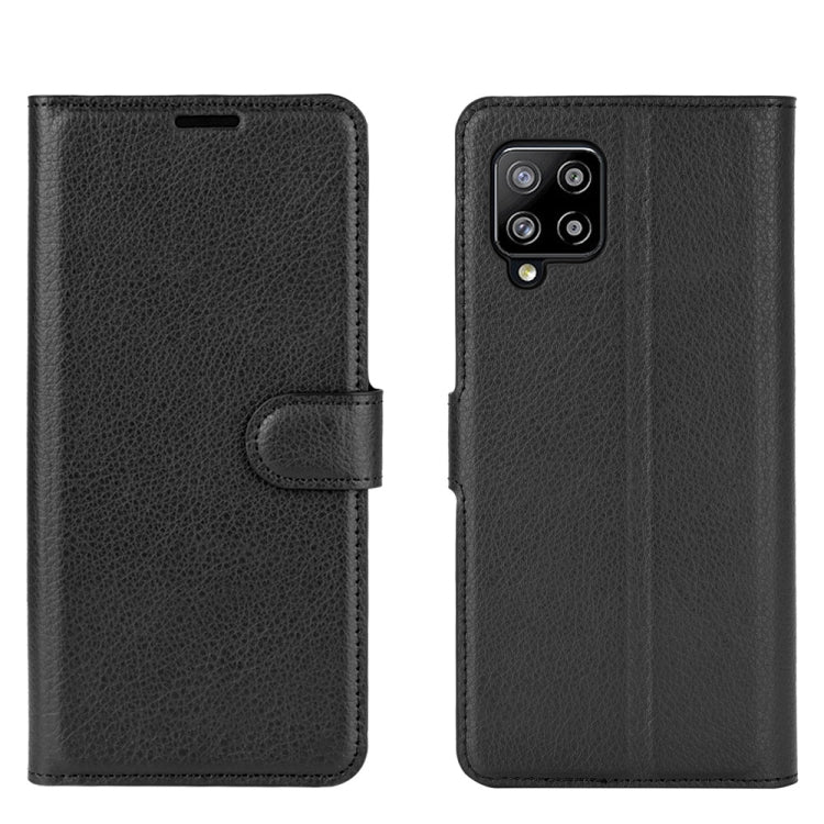 For Samsung Galaxy A42 5G Litchi Texture Horizontal Flip Protective Case with Holder & Card Slots & Wallet