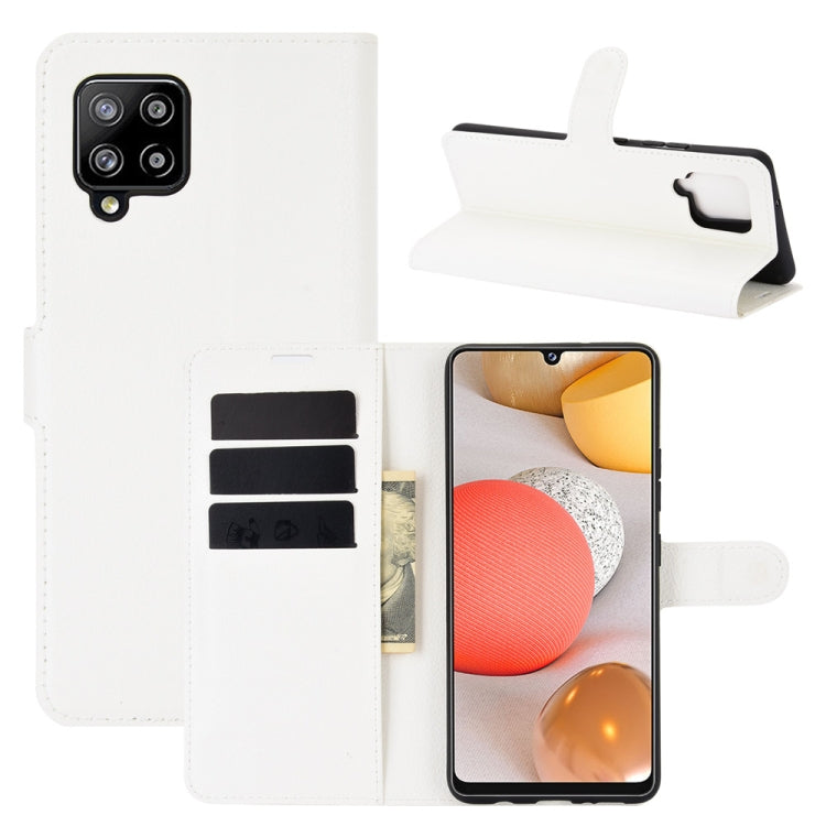For Samsung Galaxy A42 5G Litchi Texture Horizontal Flip Protective Case with Holder & Card Slots & Wallet