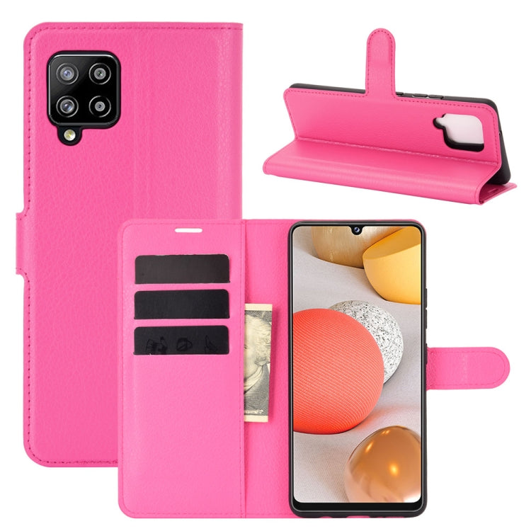 For Samsung Galaxy A42 5G Litchi Texture Horizontal Flip Protective Case with Holder & Card Slots & Wallet