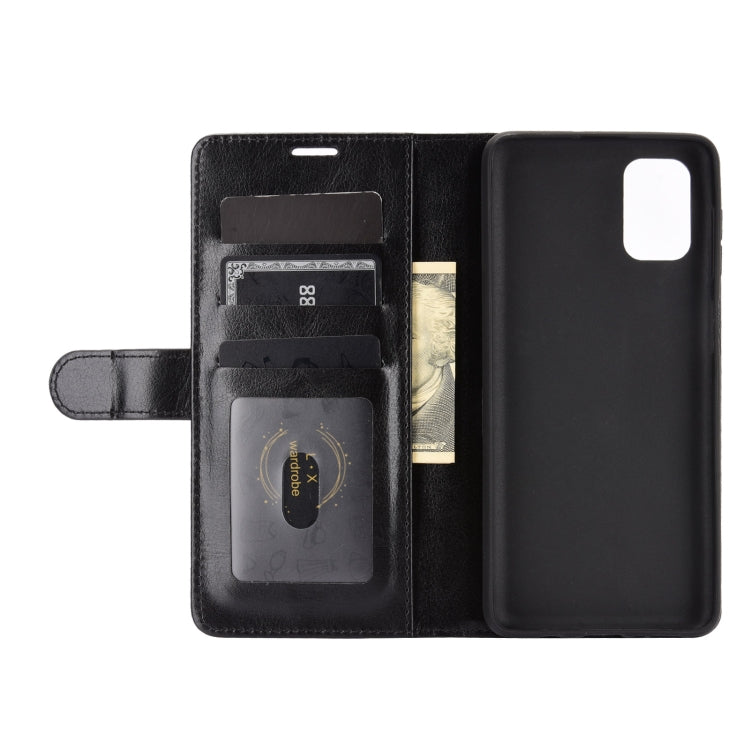 For Samsung Galaxy M51 (Side Fingerprint) R64 Texture Single Horizontal Flip Protective Case with Holder & Card Slots & Wallet & Photo Frame