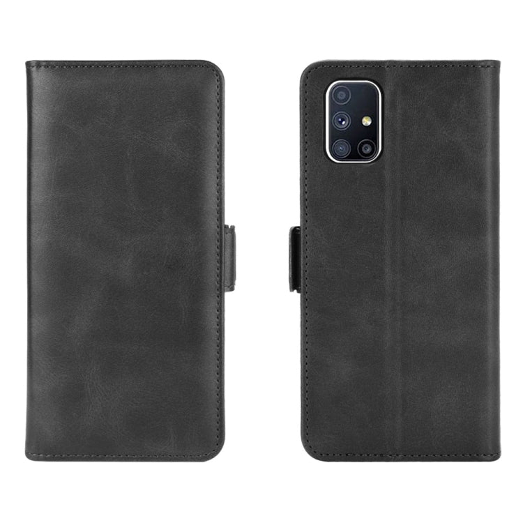 For Samsung Galaxy M51 (Side Fingerprint) Dual-side Magnetic Buckle Horizontal Flip Leather Case with Holder & Card Slots & Wallet