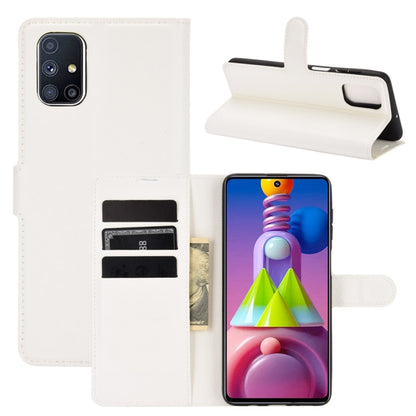 For Samsung Galaxy M51 (Side Fingerprint) Litchi Texture Horizontal Flip Protective Case with Holder & Card Slots & Wallet