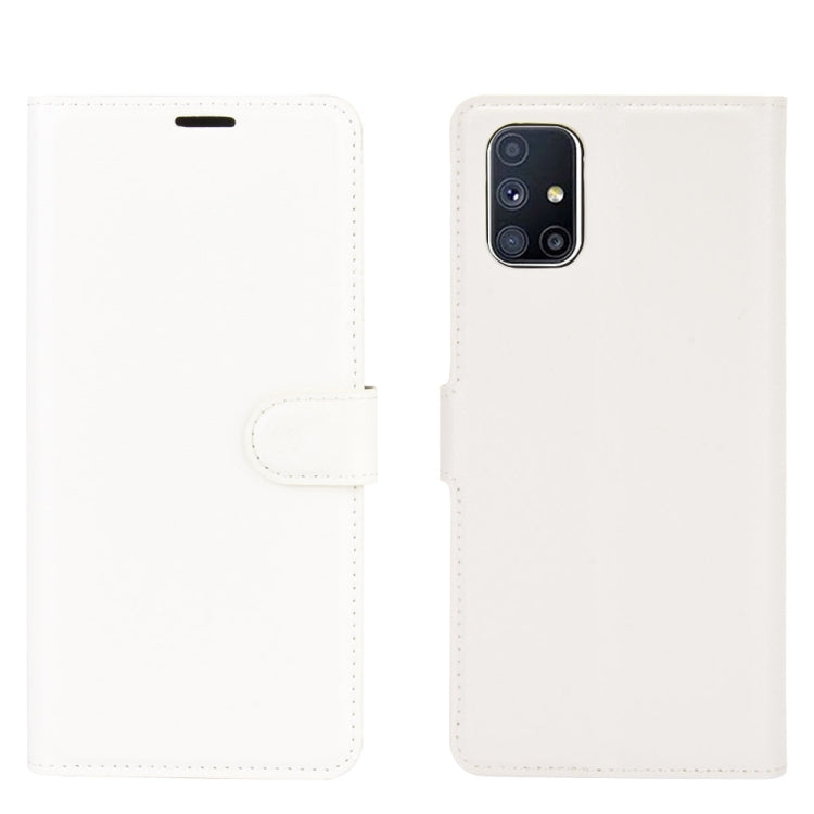 For Samsung Galaxy M51 (Side Fingerprint) Litchi Texture Horizontal Flip Protective Case with Holder & Card Slots & Wallet