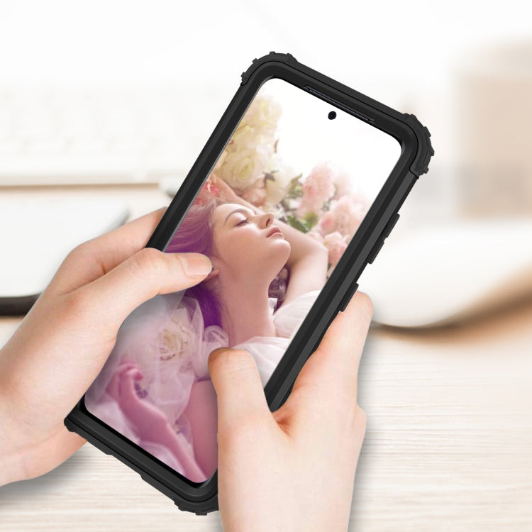 PC + Silicone Three-piece Shockproof Protection Case