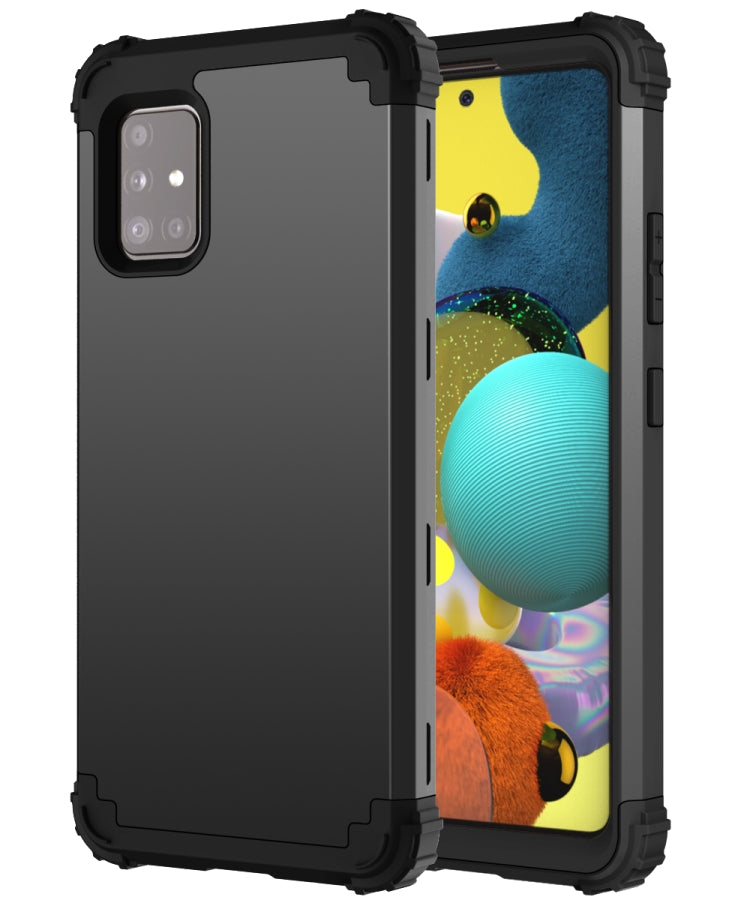PC + Silicone Three-piece Shockproof Protection Case