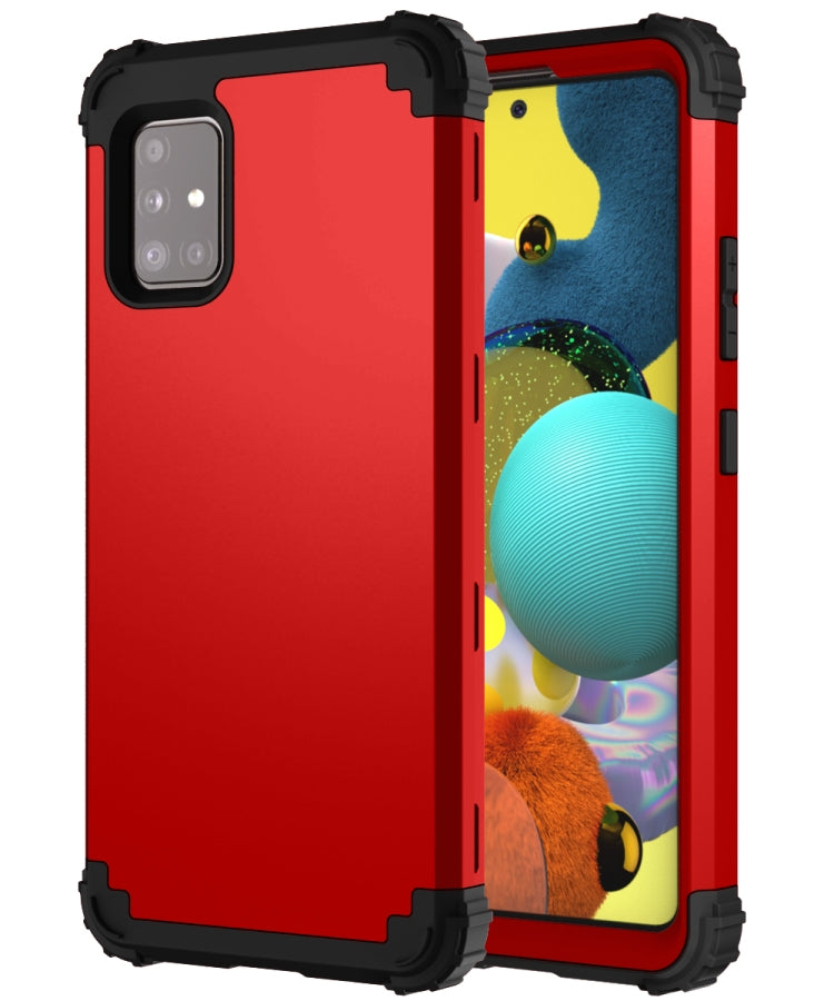 PC + Silicone Three-piece Shockproof Protection Case